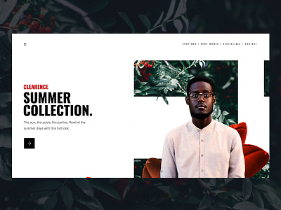 ZX eCommerce - Clearance Landing Page clean color colorful landing marketing minimal pallete product responsive ui ux website