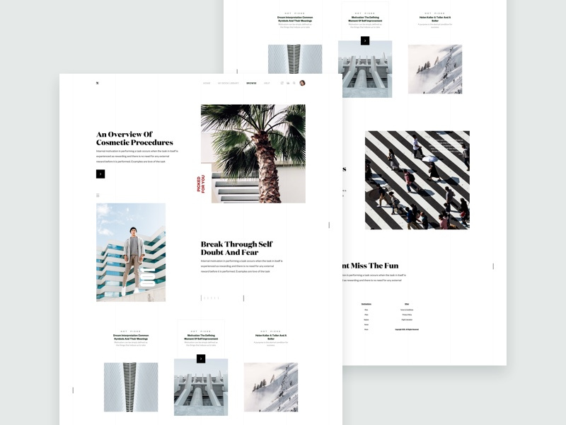 ZX Lifestyle - Magazine / Blog Webpage Concept by Nikola Uzunov ☛ on ...