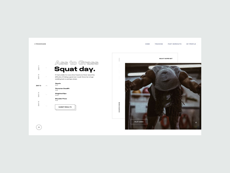 ZX Lifestyle - Fitness Program Page clean interaction web design landing pallete ui ux responsive marketing website product minimal