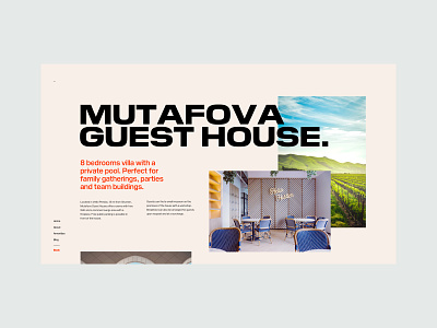 MH - Guest House Landing Page booking design guest guest house guesthouse interface landing marketing responsive typography ui ux website