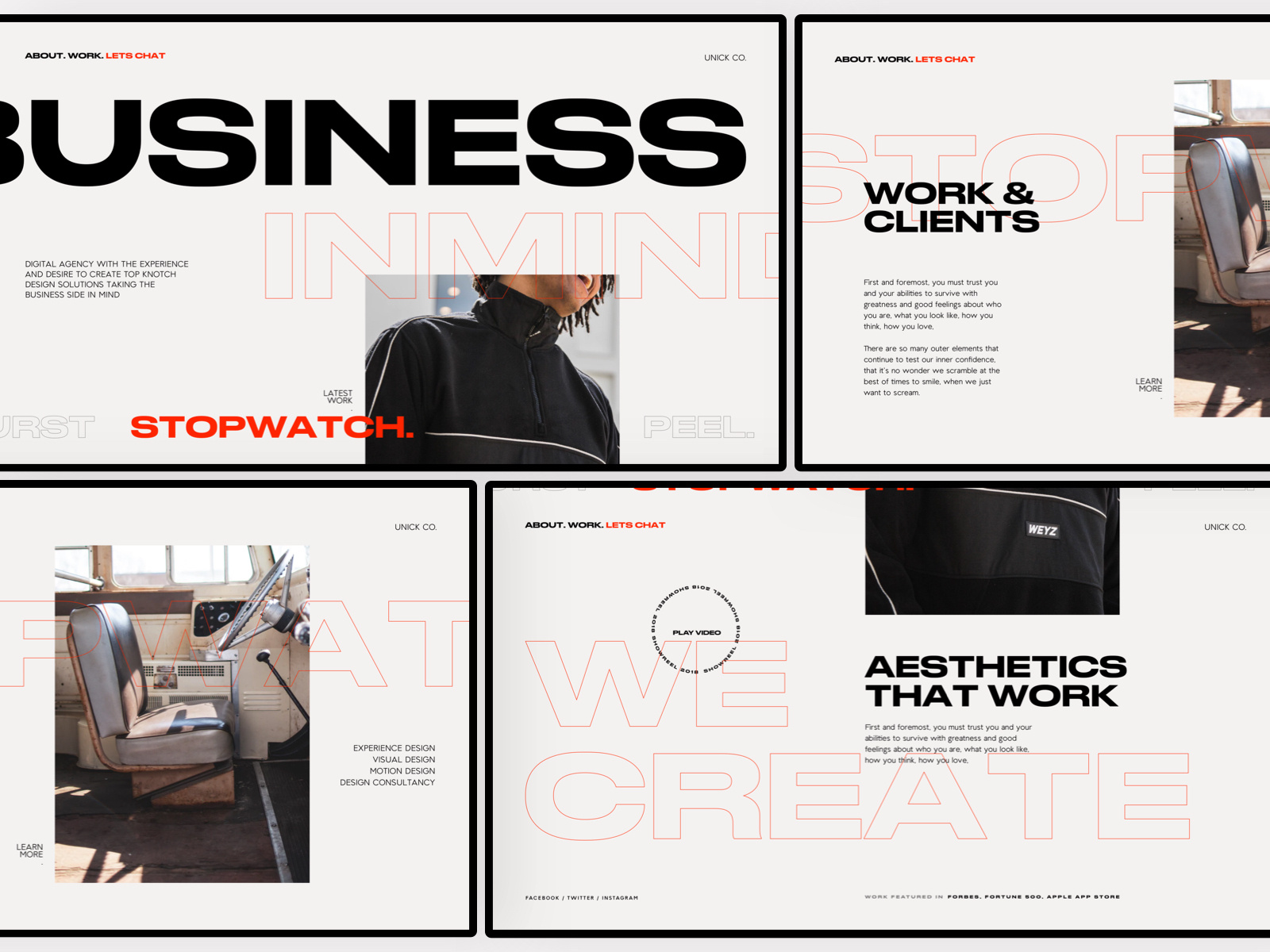 Unick Co - Homepage by Nikola Uzunov ☛ on Dribbble