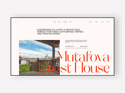 MH - Guest House Landing Page booking design guest guest house guesthouse interface landing marketing responsive typography ui ux website