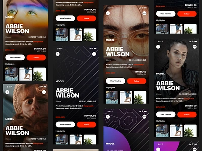 Stopwatch - Profile View app design ios minimal network product product design social media stopwatch time time network typography ui user user interface user profile ux