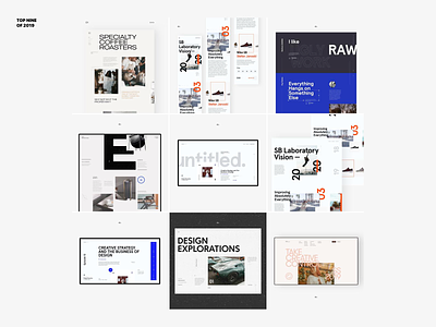 Top 9 of 2019 clean coffee design ecommerce landing marketing minimal mobile podcast product responsive shop typography ui ux web design website