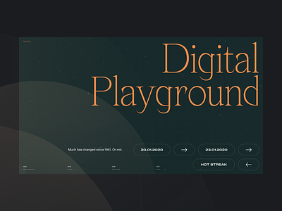 2020 Digital Playground #3 / Landing page