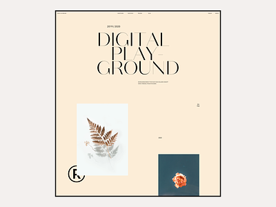 2020 Digital Playground #6 / Landing page design ecommerce landing marketing minimal responsive simple typography ui ux web design web design agency website