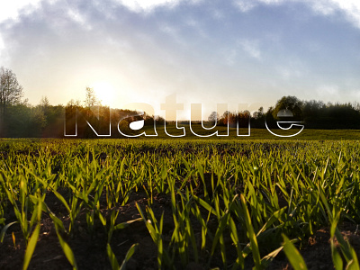 Nature - our home design earth humanity nature social society think typography