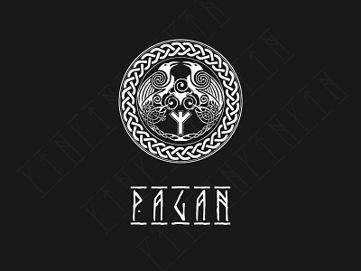 Pagan-Ragnarok-vodmark design illustration logo typography vector