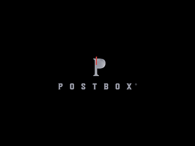 PostBox. branding design designer designs graphic idendity logo mail mailbox metalic post