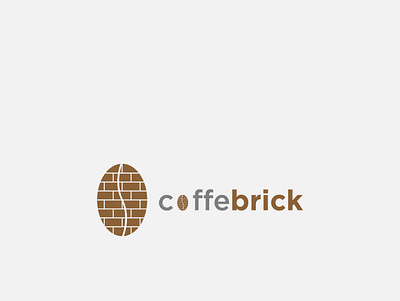 coffe brick logo logo