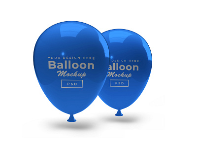 Balloon Free Mockup Template Vol 2 3d balloon branding container design download free freebie illustration isolated logo mock up mockup party rendering template