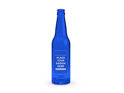 Beer Bottle Free Mockup Template 3d beer beverage bottle branding container design download drink free freebie illustration isolated mock up mockup product template