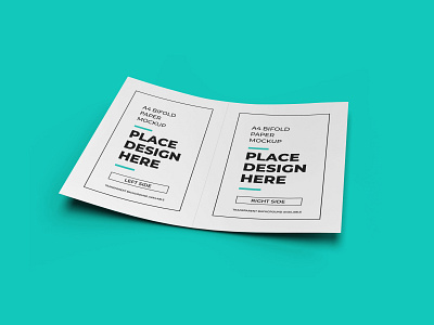 Bifold Flyer Free Mockup Template