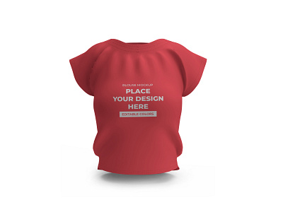 Woman Blouse Free Mockup Template 3d apparel blouse branding clothing design fashion illustration isolated mock up mockup product rendering shirt template woman blouse