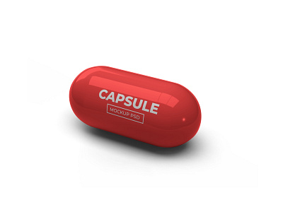 Capsule Pill Free Mockup Template