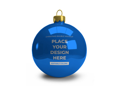 Christmas Bauble Free Mockup Template