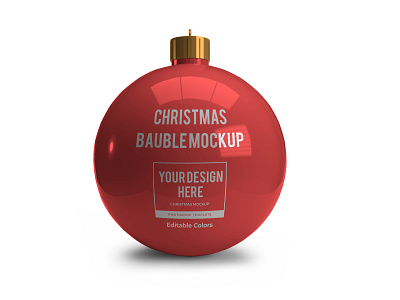 Christmas Bauble Free Mockup Template Vol 1 christmas tree toys