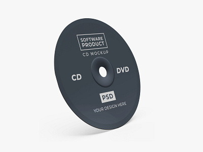 Compact Disc CD Free Mockup Template