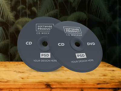 Compact Disc CD Free Mockup Template Vol 2