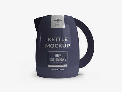 Kettle Free Mockup Template modern kettle