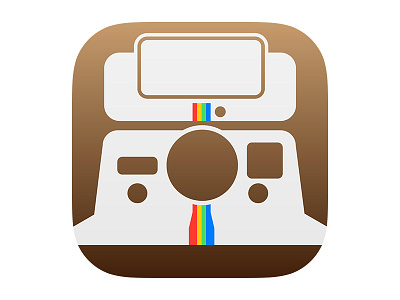 Instagram app icon for iOS7 (free vector) app free free vector icon instagram ios7 polaroid vector