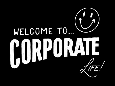 Welcome to... corporate corporate design design found type handlettering illustration lettering lettering illustration procreate typography