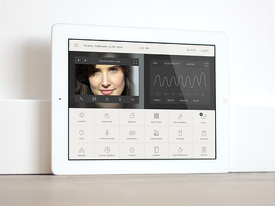 Concept Homesystem app concept app internet of things ipad mail multimedia shutters
