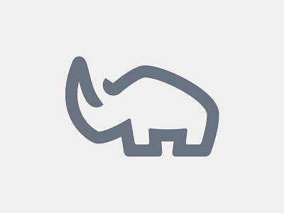 Rhino 1line icon rhino singleline