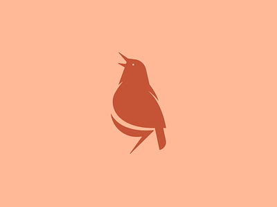 Birdy icon logo mark single