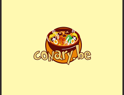 Conary.be app branding conary creative food icon logo simple