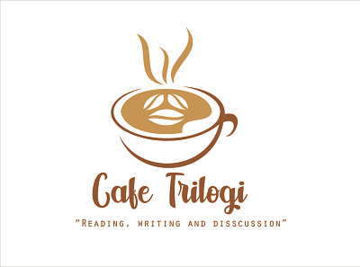 Trilogi coklat branding cafe cafe logo creative design logo vector