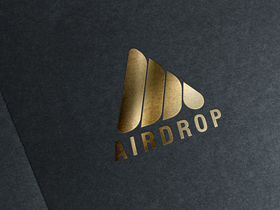 AirDrop logo monogramlogo design