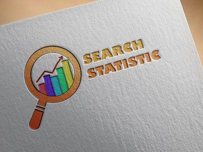 Search Statistik logo brand design