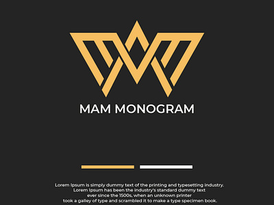 MAM Monogram idea branding design designer logo designgraphic logo logo design branding logodesign logoinspiration logos logotype