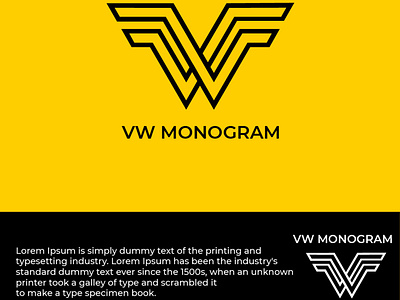 VW Monogram idea branding design designer designer logo designgraphic logo logo design branding logodesign logoinspiration logotype