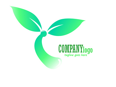 LETTER Y LOGO COMPANY WITH LEAF DESIGN