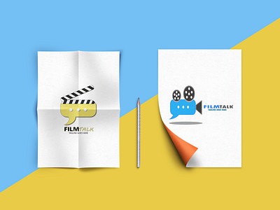 FILM TALK LOGO IDEA branding design designer designer logo designers designgraphic logo logodesign logoinspiration logotype