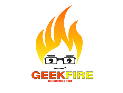 GEEK FIRE LOGO adobe illustrator branding design designer designer logo designers designgraphic logo logodesign logoinspiration logotype