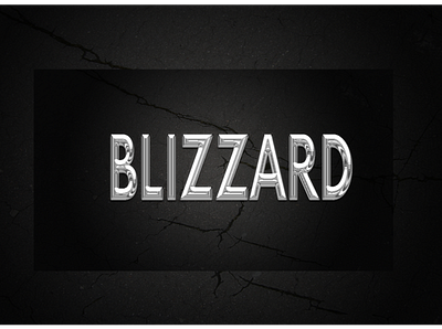 Blizzard Effect text effect texture