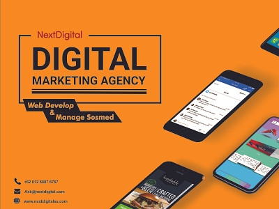 Brosur next-digital brochure brochure design digital marketing digital marketing agency pamflet social media