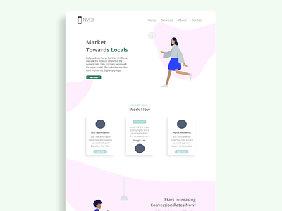 Digital Marketing Landing Page clean design digital marketing landing page marketing agency minimal modern web