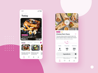 DailyUI | Blog Post app design blog post food app recipe ui ux ui design