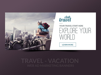 Travel Vacation Banners marketing banners travel vacation banners web ad banner web marketing website banners