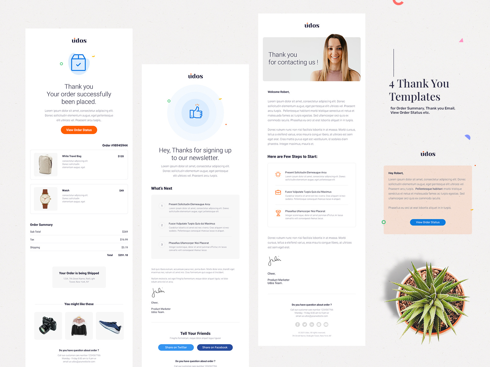 Thank you Pages - Email Template by WebDuck on Dribbble