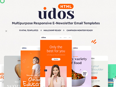 Udos - Multipurpose Responsive E-Newsletter Email Templates
