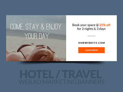 Hotel / Travel Web Ad Marketing Banners ad advertising adwords banner banners google hotel offer sale travel web website