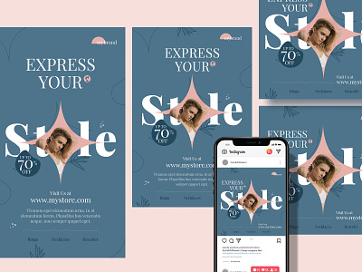 Social Media Banner ad ads advertising cloth clothing facebook post fashion graphic design instagram media pinterest psd retail social style twiiter post ui ux