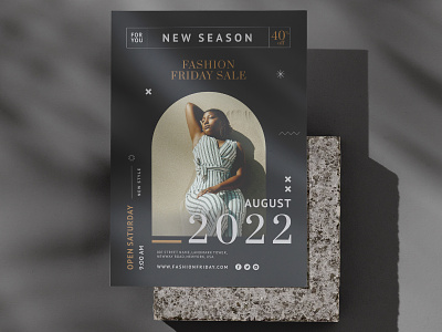 Fashion Flyer a4 advertisement advertising boutique catalogue creative flyer graphic design leaflet modern poster print template print-ready professional promotion shop template web