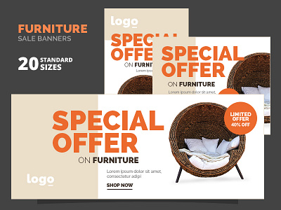 Furniture Sale Banners ad ad banner advertising banner advt carpenter chair furniture furniture banner marketing