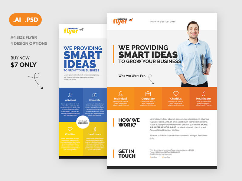 Corporate Flyer by WebDuck on Dribbble